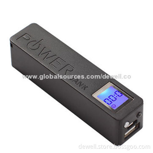 1,200mAh Perfume LED Display Samsung Battery Charger in Plastic Case, 5V/1A Input, Portable Design